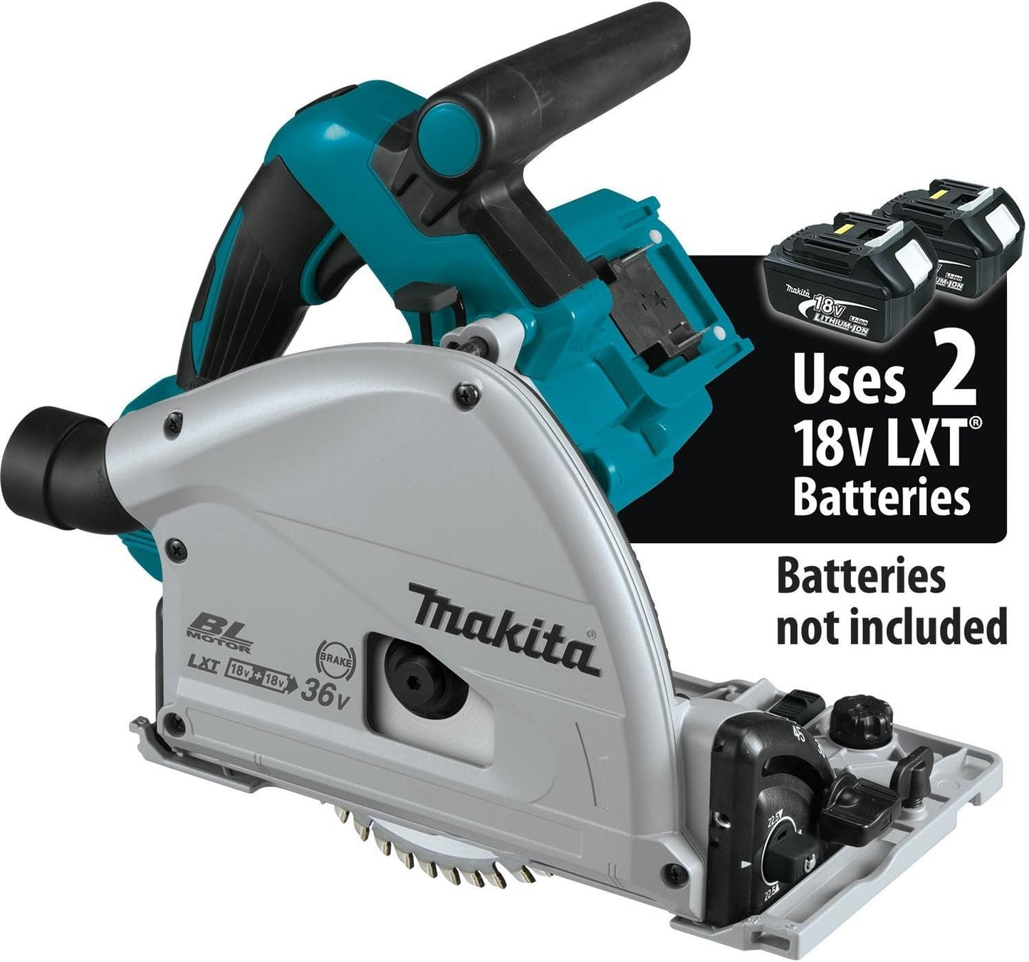 36V (18V X2) LXT® Brushless 6-1/2" Plunge Circular Saw,  AWS® (Tool Only)